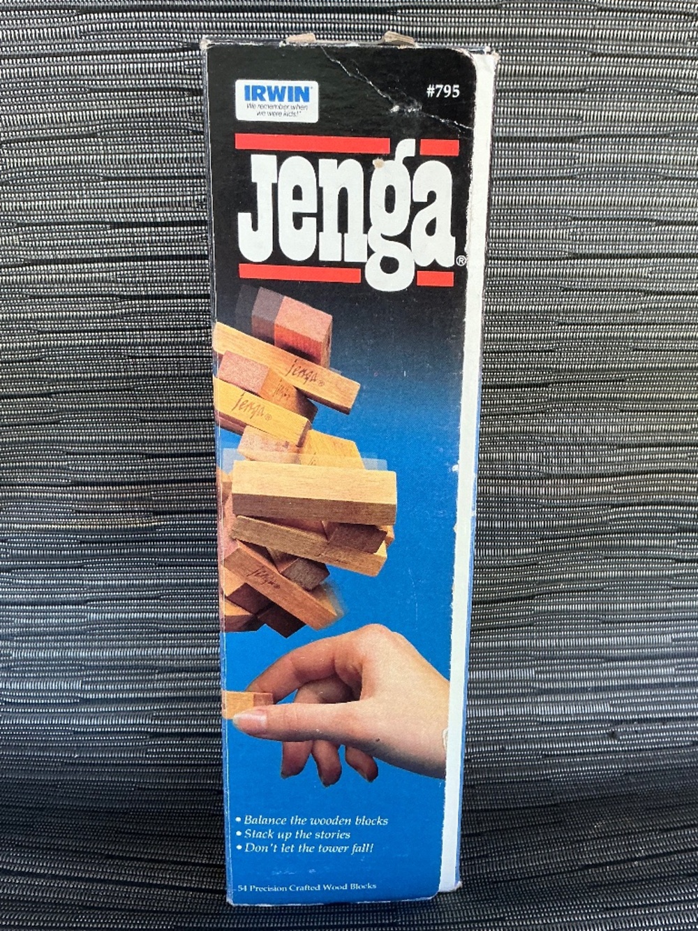 Jenga Wooden Block Tower Game Irwin Toys Canada 1986 Vintage